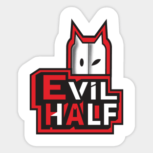 evil half Sticker